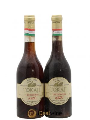 Tokaji Aszù 5 Puttonyos Disznoko 50 cl 1988 - Lot de 2 Bouteilles