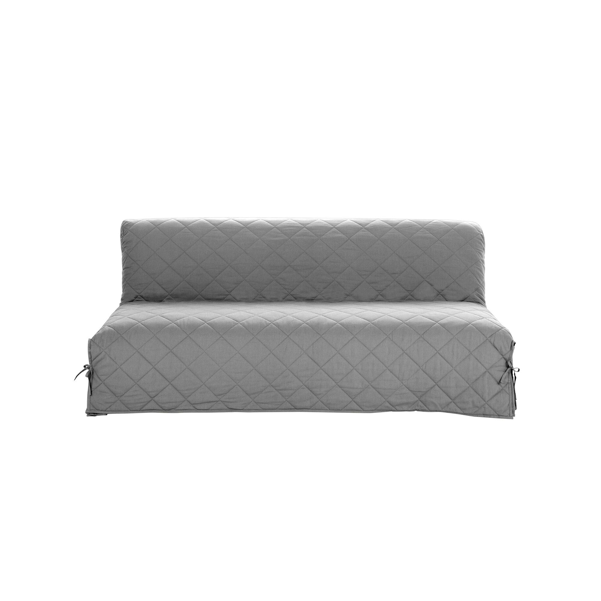 Housse clic-clac standard matelassée coton bachette uni