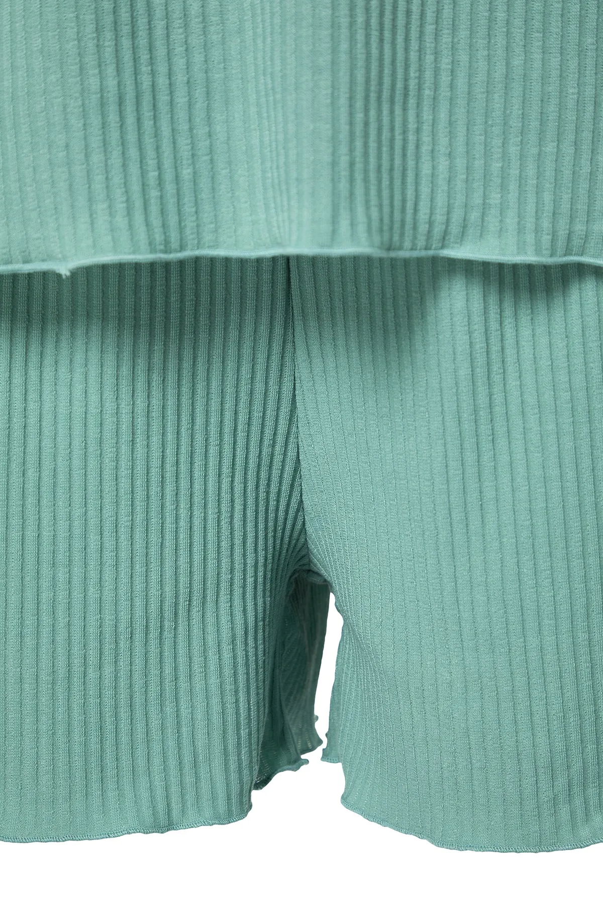 Trendyol Curve  Mintfarbenes Strick-Pyjama-Set TBSSS22PT0216