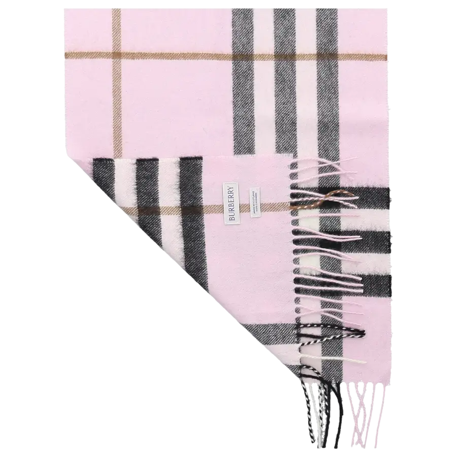 Burberry - Schal 8077877 GIANT CHECK Kaschmir - rosa