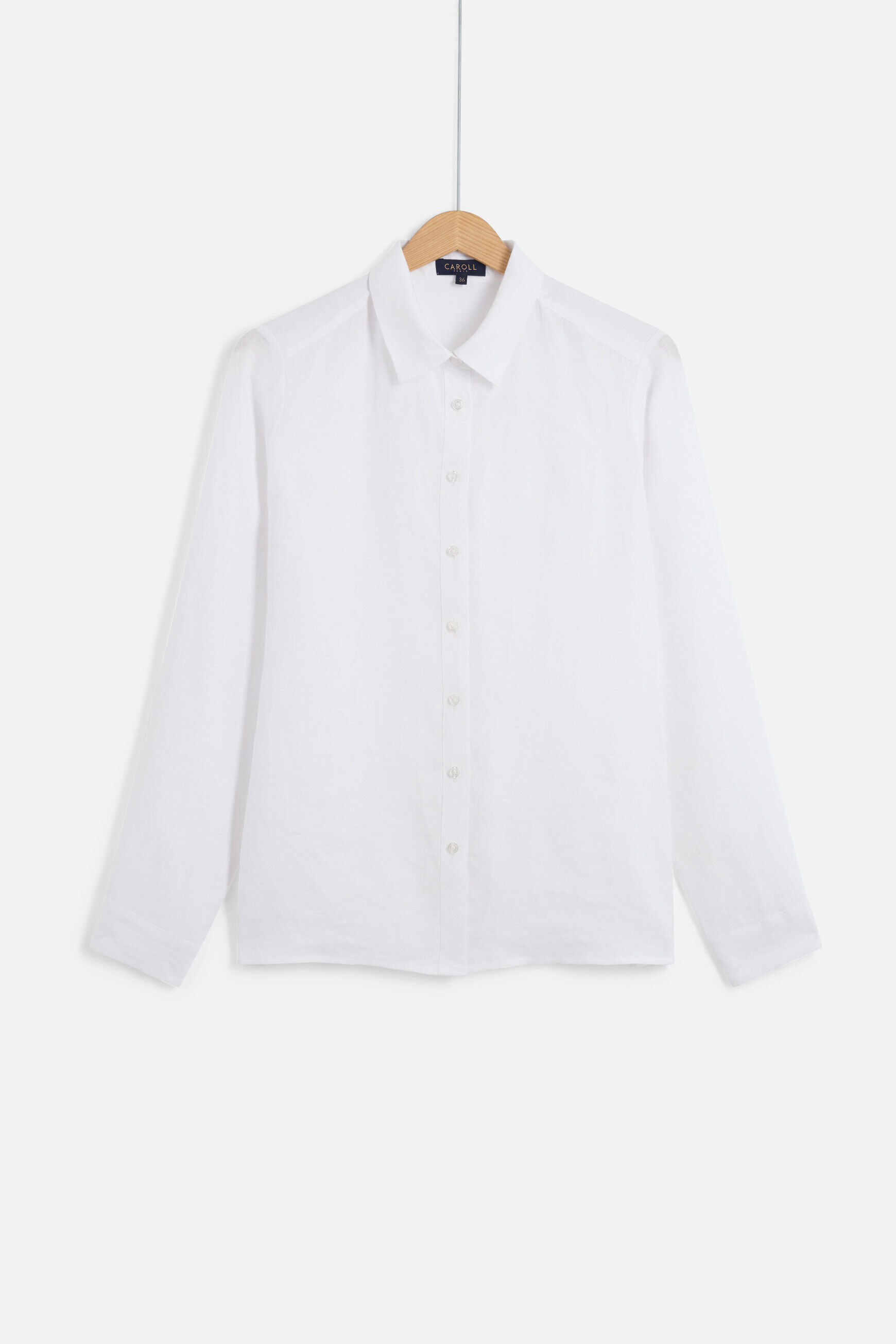 chemise brenda 100% lin blanc femme