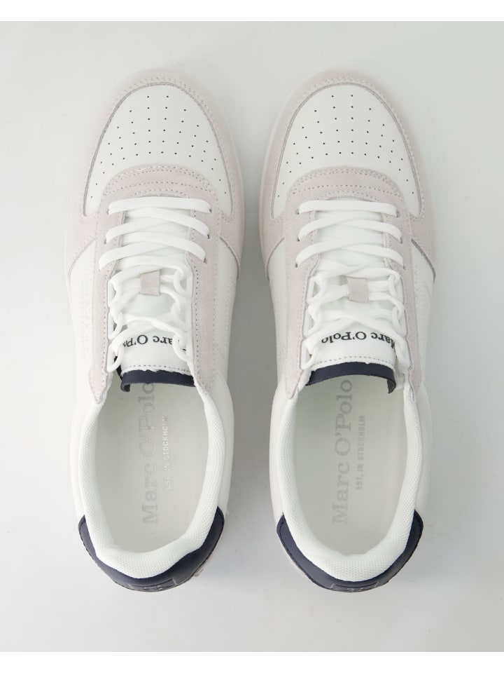 Marc O'Polo Shoes Sportliche Schnürschuhe in Weiß günstig kaufen