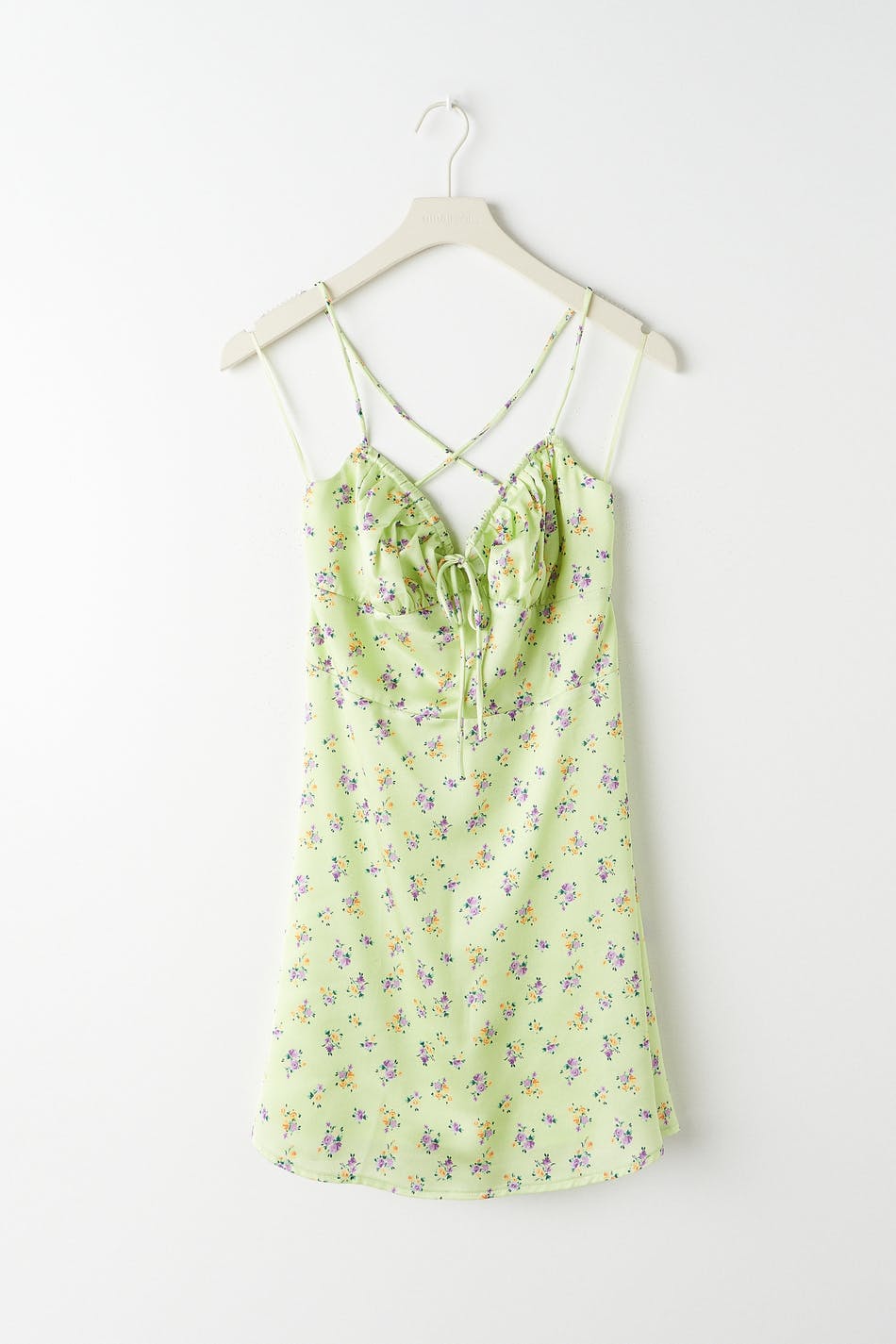 Gathered bust mini dress