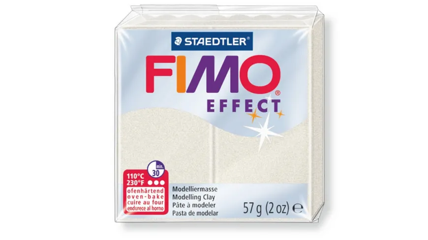 STAEDTLER FIMO - 8020-08 effect Ofenhärtende Modelliermasse metallic perlmut 57 g