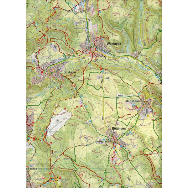 Karte des Schwäbischen Albvereins 29 Tuttlingen 1:35.000 - Wanderkarte