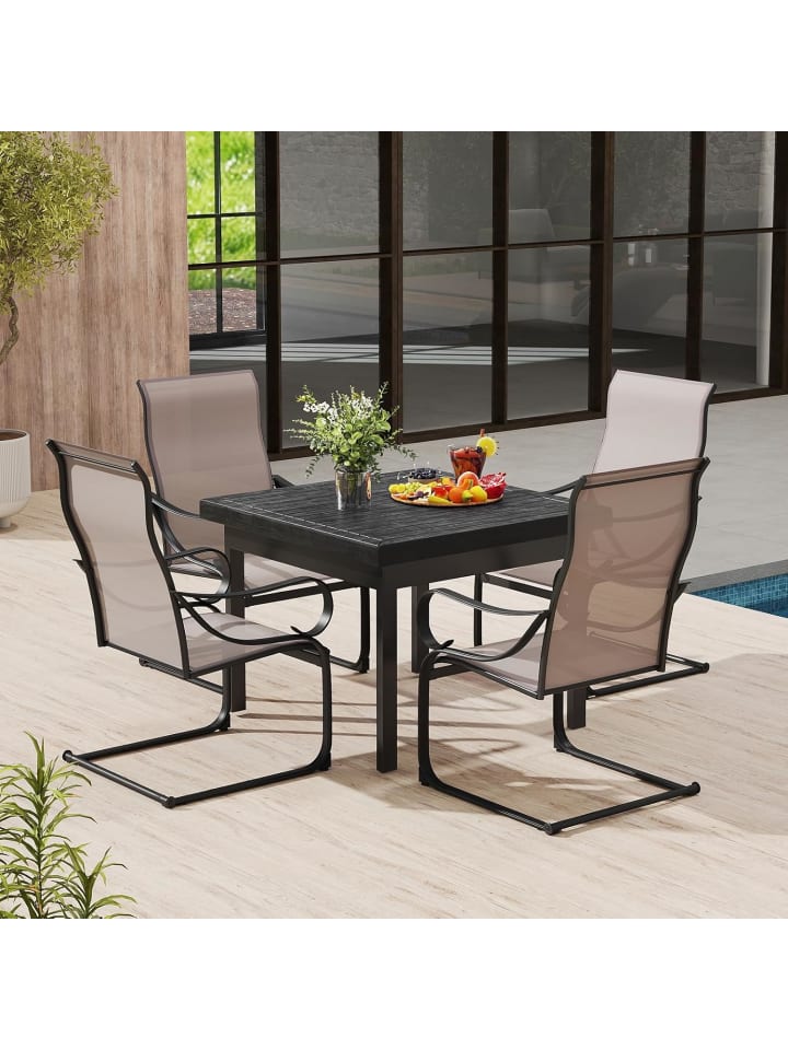 COSTWAY 2er Set Gartenstühle in Grau günstig kaufen onesize