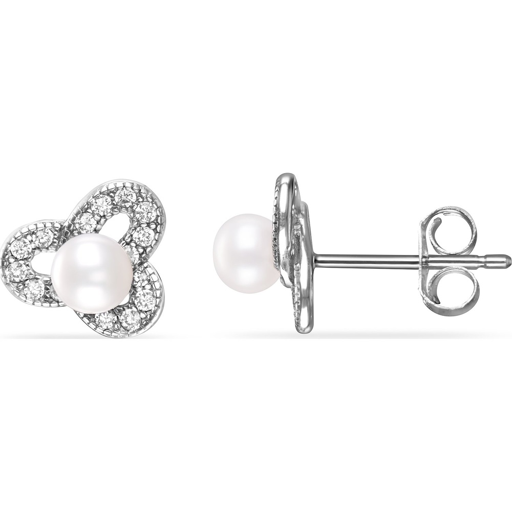 FAVS Boucles d'oreilles à fermoir à poussette 925 Argent Boucles d'oreilles