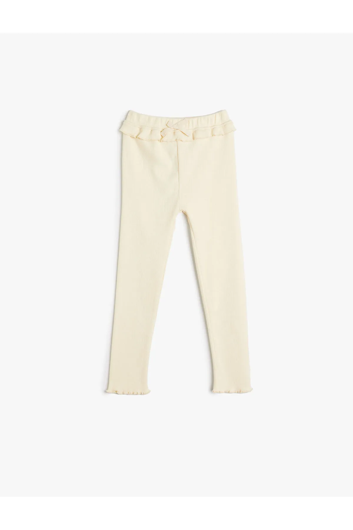 Koton  Leggings aus Baumwolle mit Rüschendetail und elastischem Bund