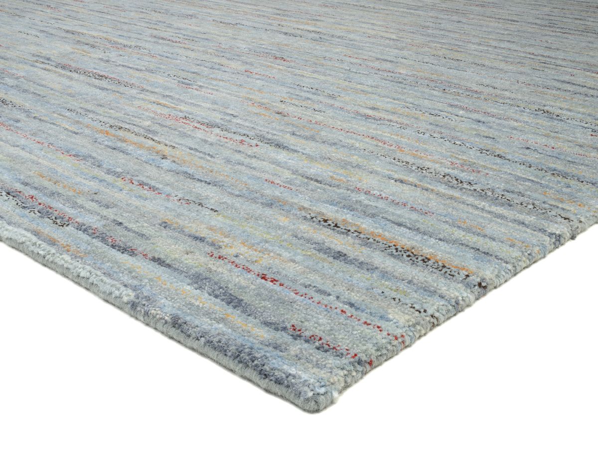 Teppich aus Nepal Himali Linea Silber-Grau 140 x 200 cm