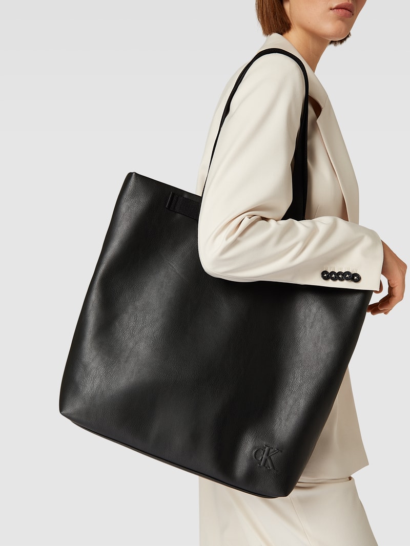 Tote Bag in Lede-Optik Modell 'ULTRALIGHT' in schwarz