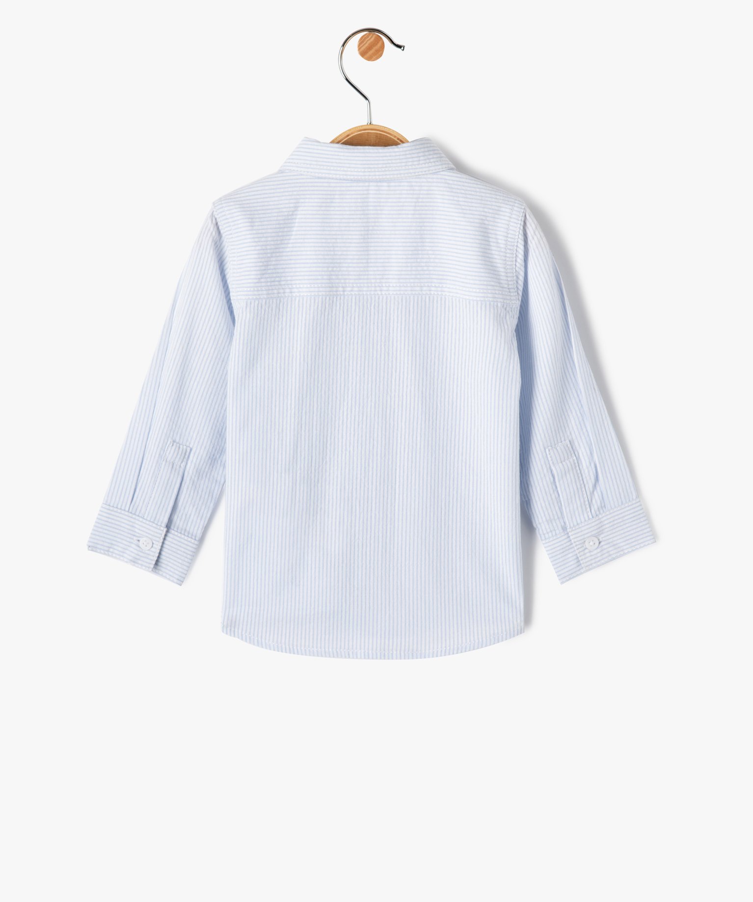 Chemise bébé Garçon à manches longues rayée avec n?ud ... bleu | GEMO