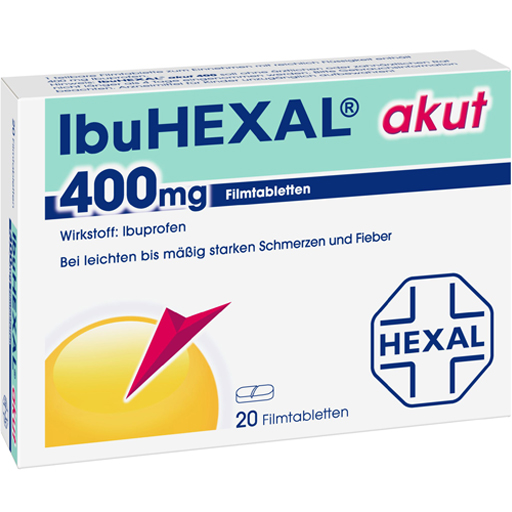 IBUHEXAL akut 400 Filmtabletten  20 St  Filmtabletten