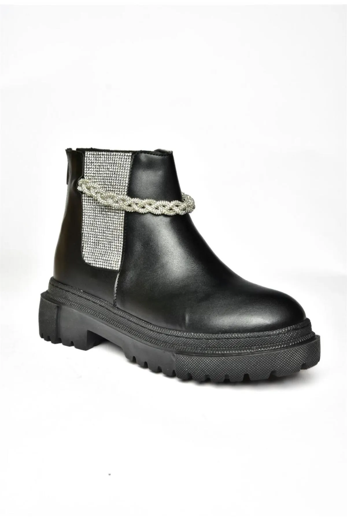Fox Shoes  R726418209 Damenstiefel mit dicker Sohle in Black Stone