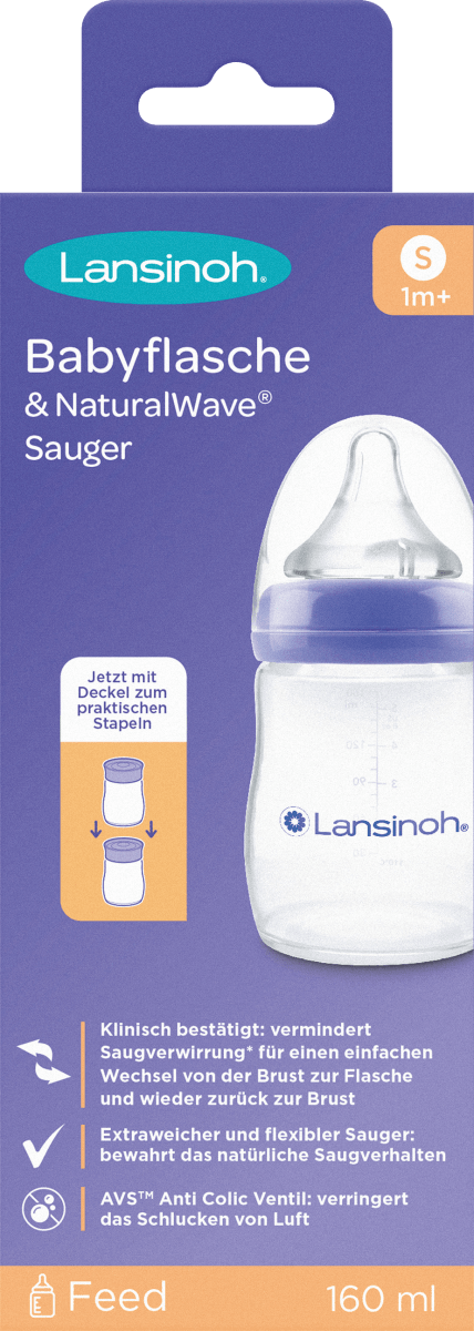 Babyflasche NaturalWave, von Geburt an, 160ml, 1 St