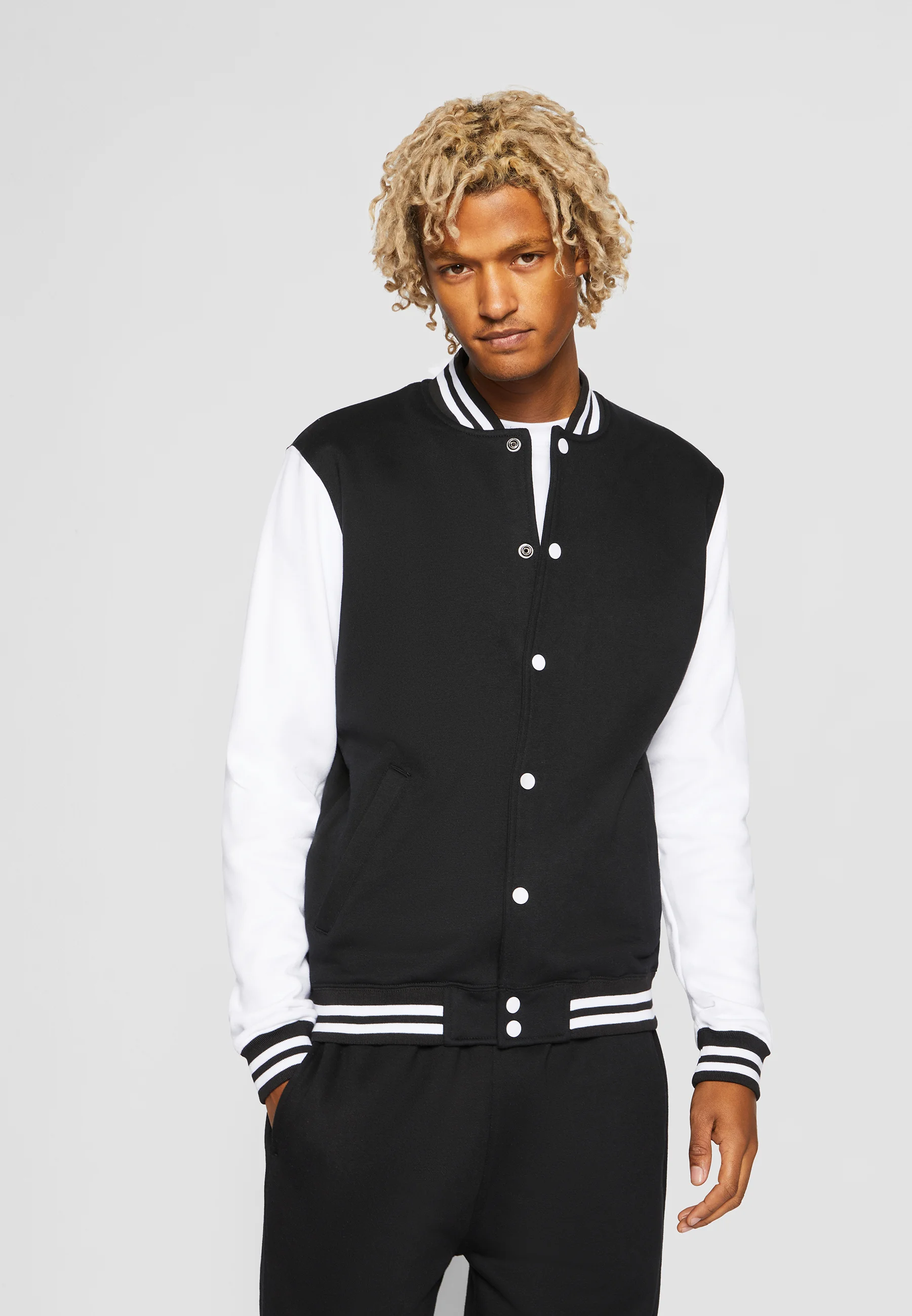 Sudadera con cremallera Urban Classics 2 TONE COLLEGE