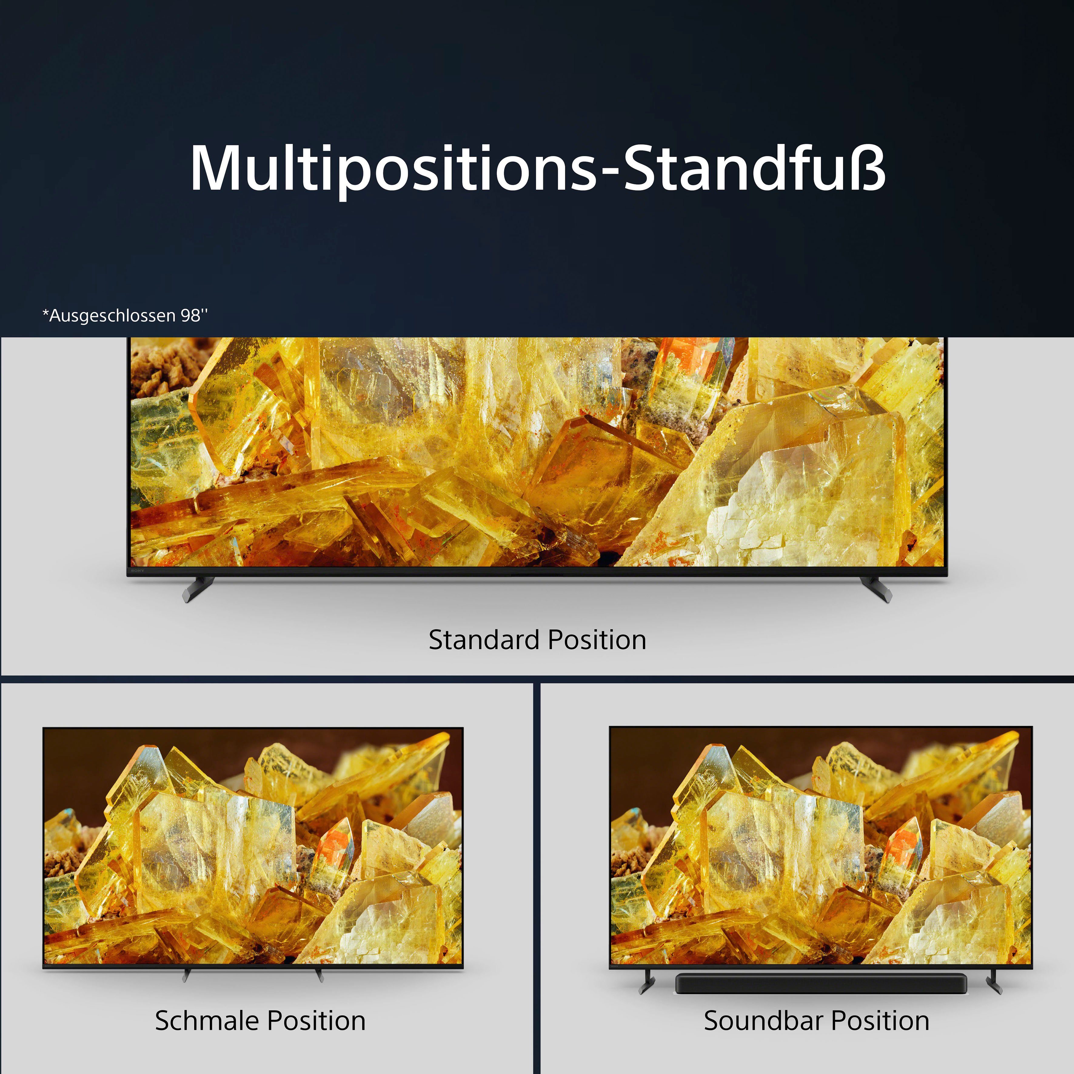 Sony XR-75X90L LCD-LED Fernseher (189 cm/75 Zoll, 4K Ultra HD, Google TV, TRILUMINOS PRO, BRAVIA CORE, mit exklusiven PS5-Features)