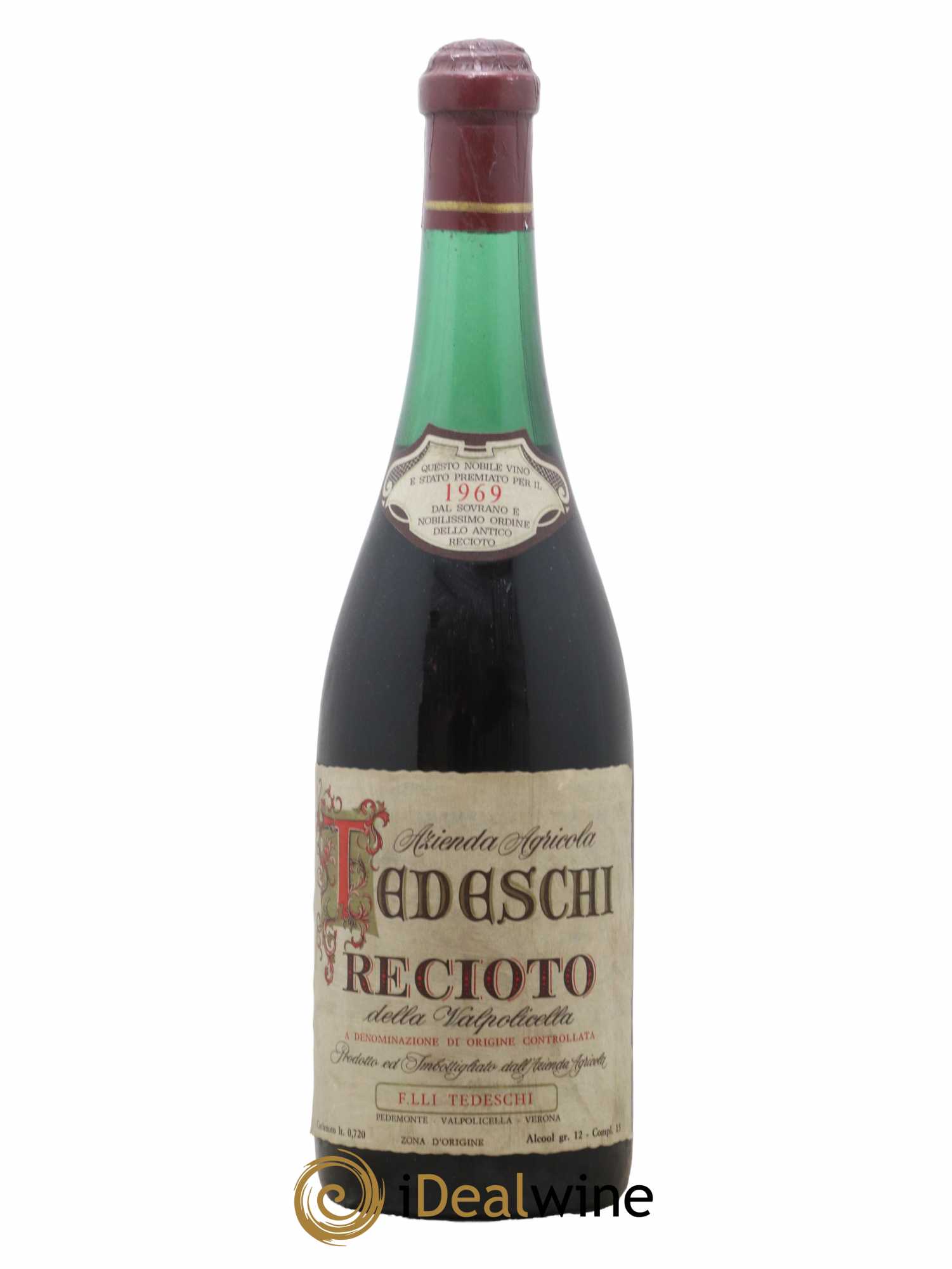Amarone della Valpolicella DOC Recioto Tedeschi 1969 - Lot de 1 Bouteille