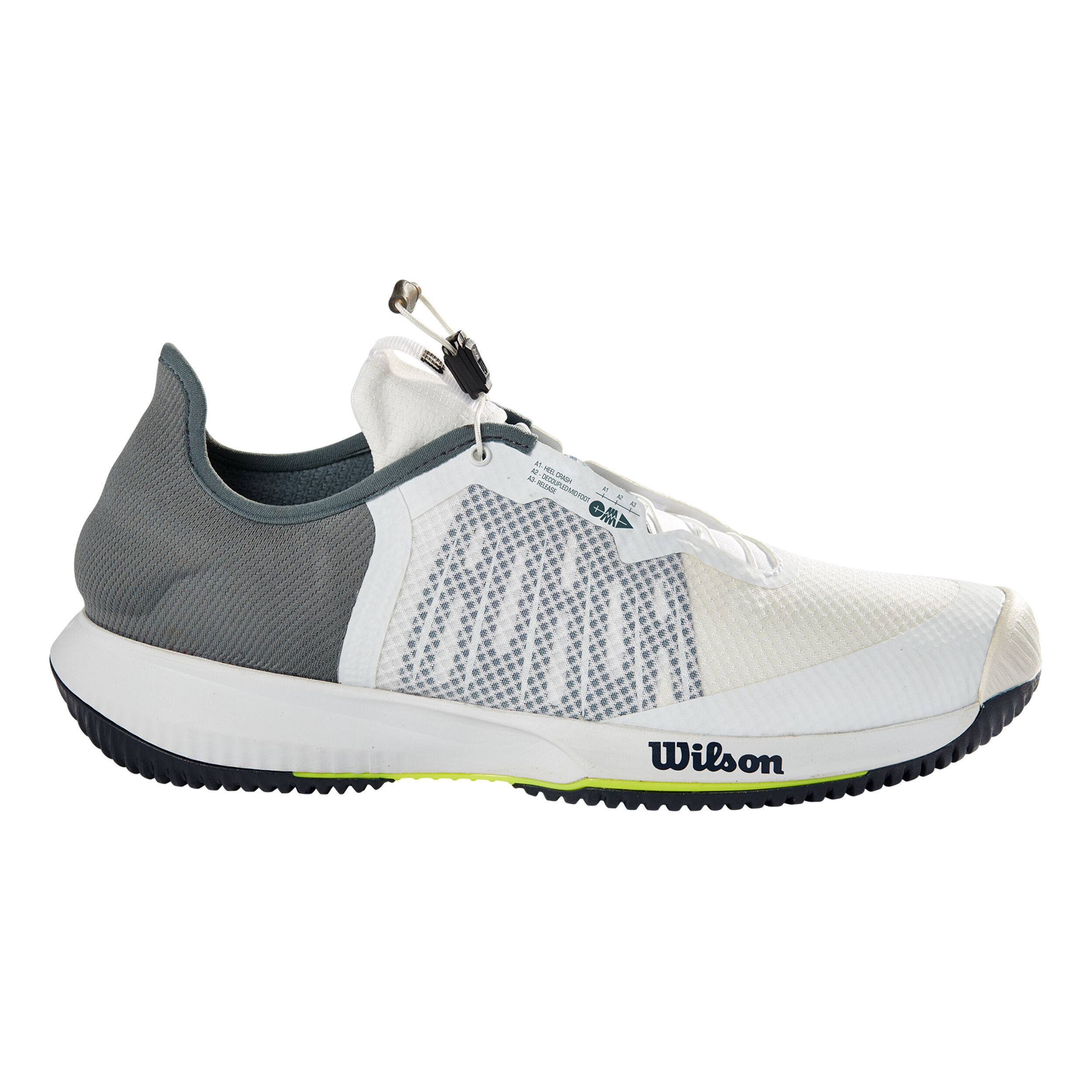 Kaos Rapide Allcourtschuh Herren - Weiß, Grau