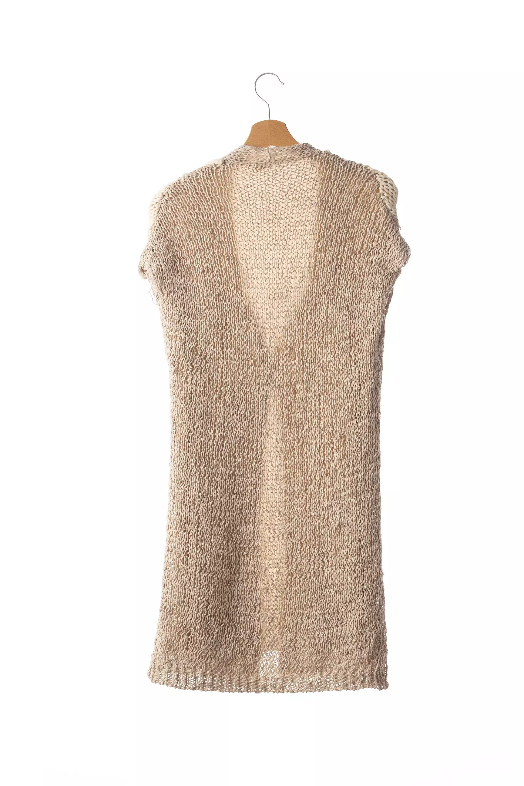 Brunello Cucinelli Gilet Femme couleur beige