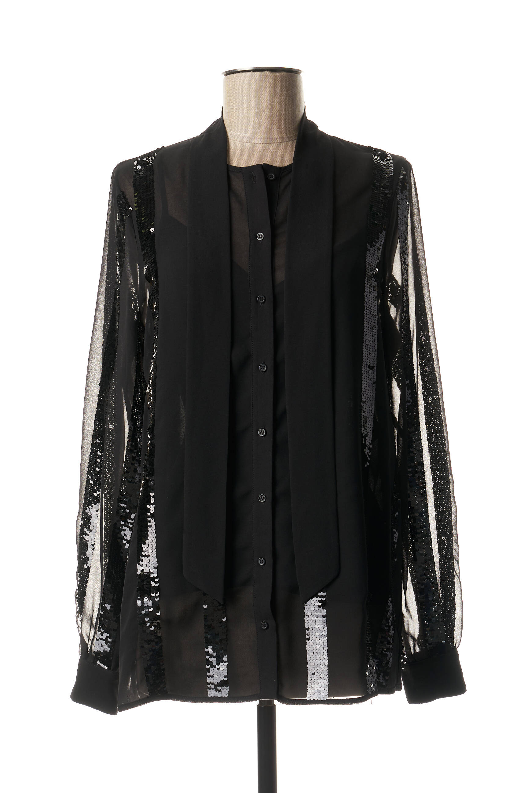 Twinset Tuniquemanchelongue Femme couleur noir