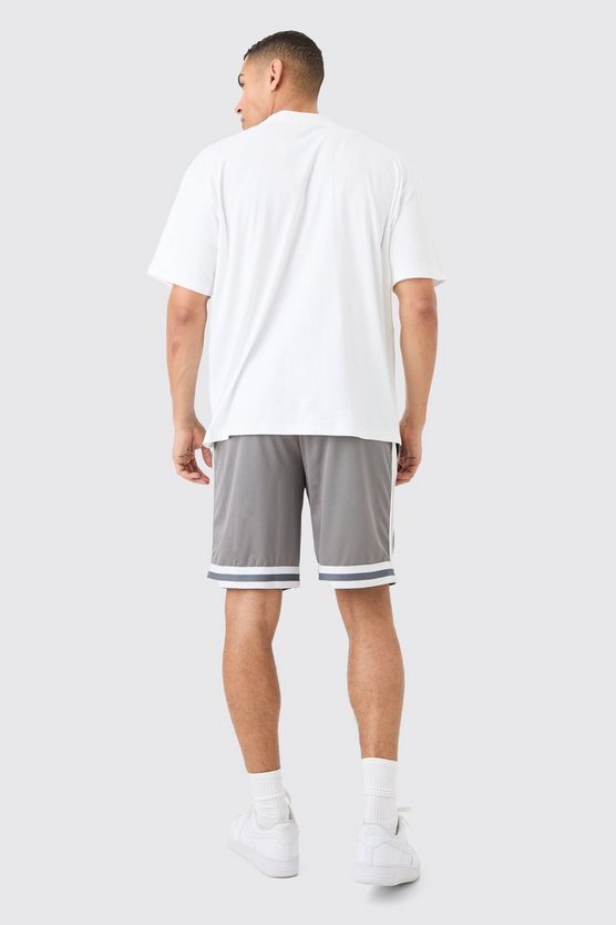 Oversize T-Shirt mit lizenziertem Snoop Dog Print & Mesh Shorts