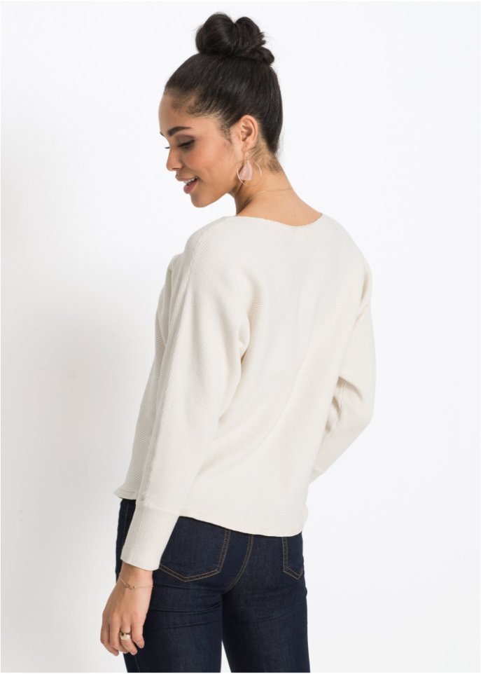Oversize-Ripp-Pullover