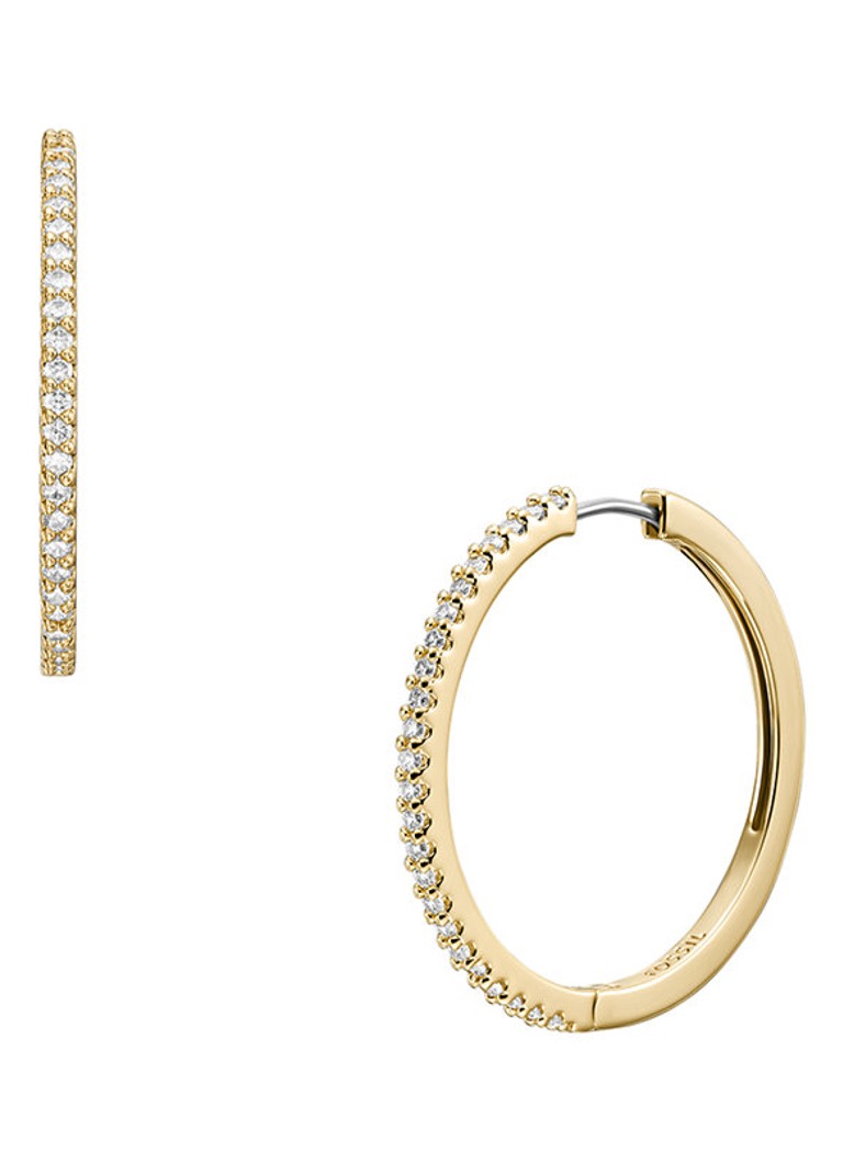 Boucles d'oreilles Fossil Ellis avec zircon JA7261710