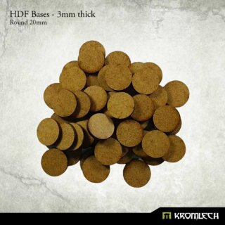 HDF Bases Round 20mm (50)