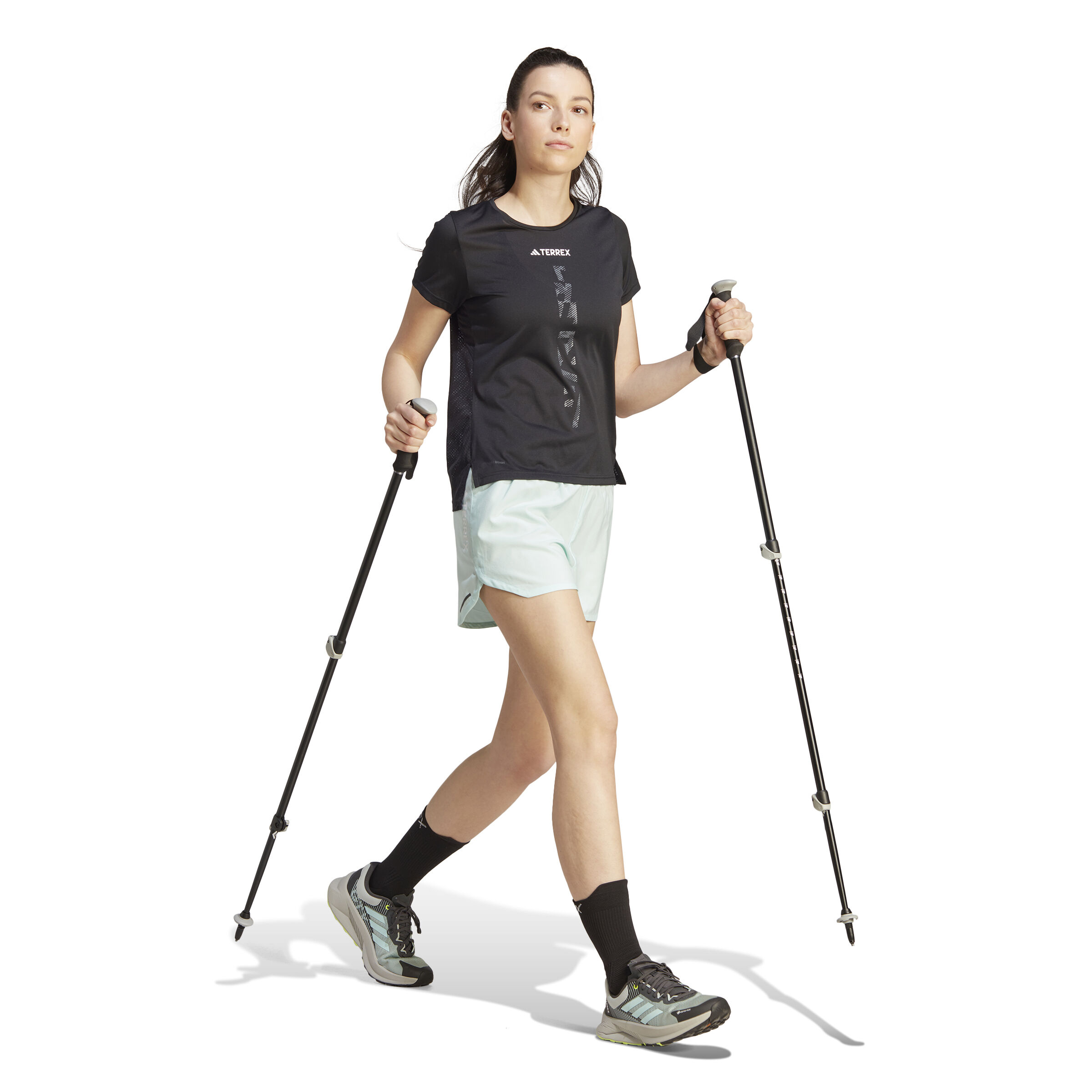 Terrex AGR 3in Laufshorts Damen - Hellblau