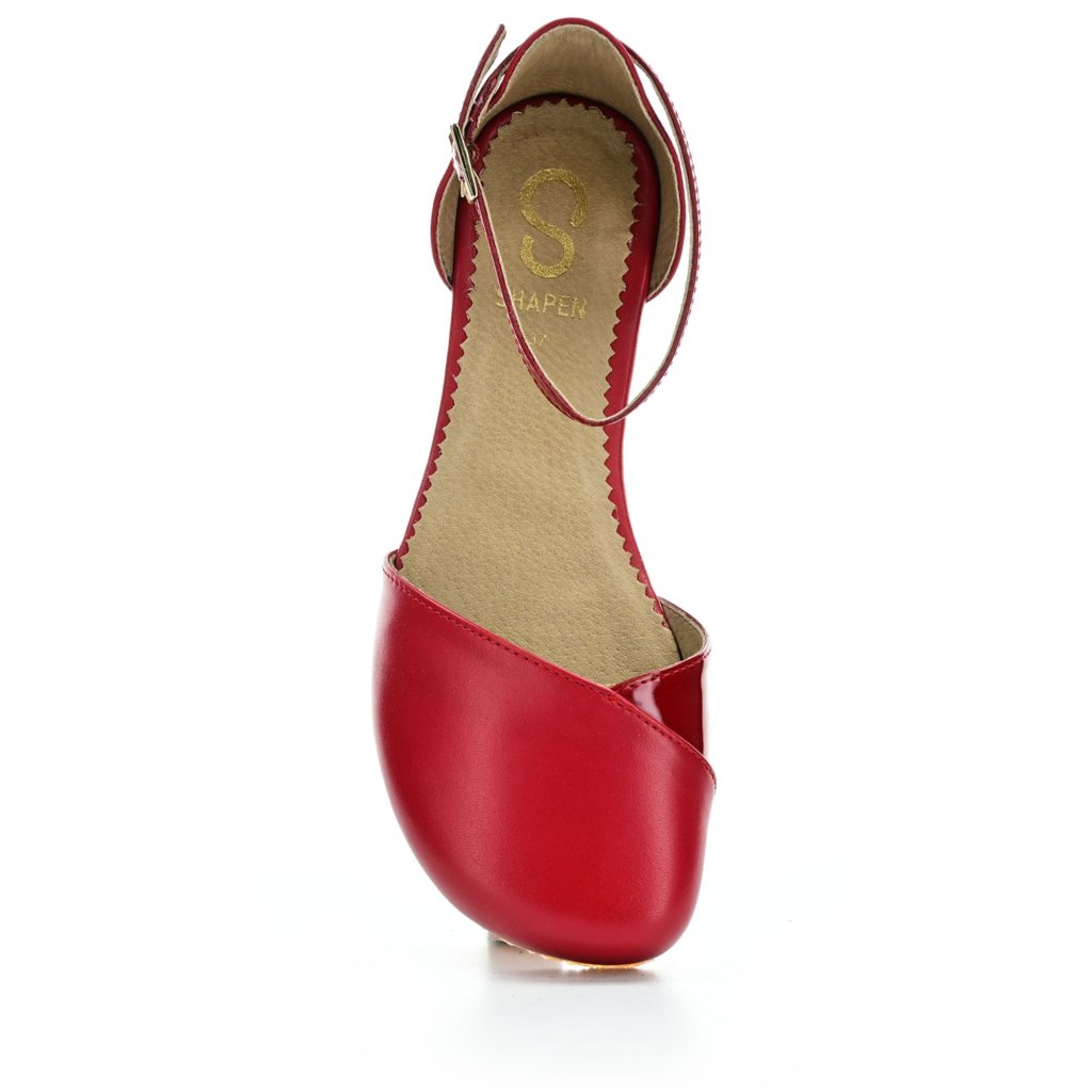 Shapen Poppy Cherry New Barfuß-Ballerinas