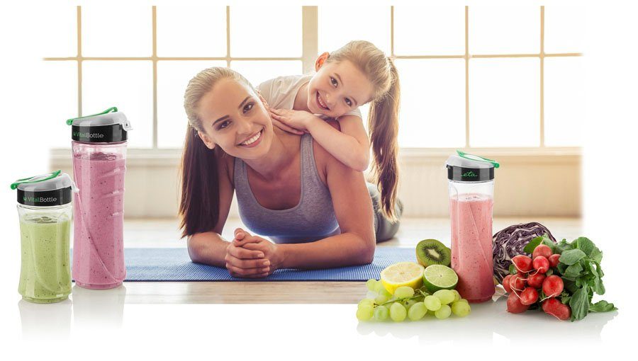 eta Smoothie-Maker ACTIVMIX ETA110390000, 350 W, Puls-Schalter, 19000 U/min., 2 Sportflaschen, Slim-Format, Mix-Messer
