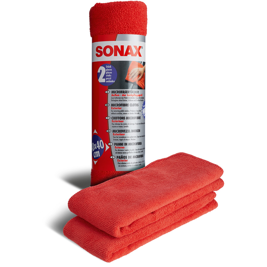 SONAX 416241 MicrofaserTücher Außen 2 Stück - ATU