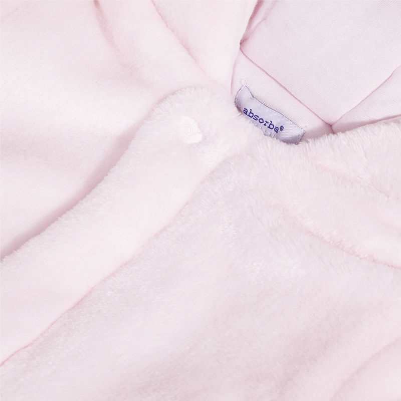 Manteau fausse fourrure rose naissance Absorba