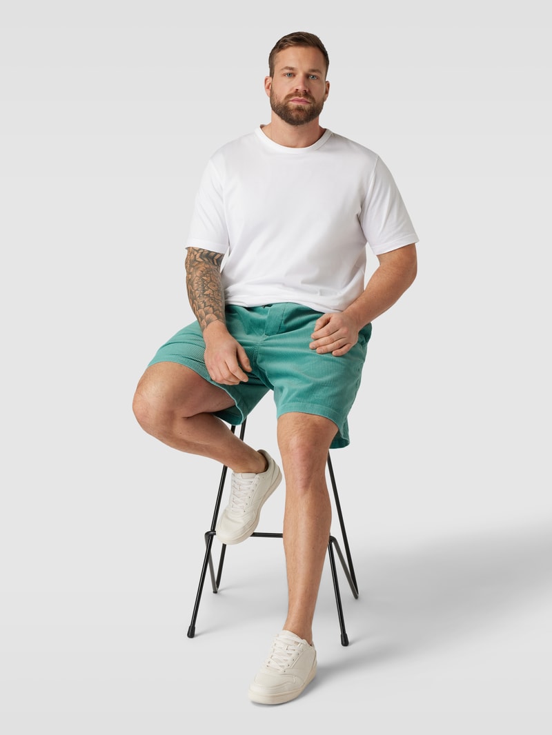 PLUS SIZE Shorts mit elastischem Bund in hellgrün