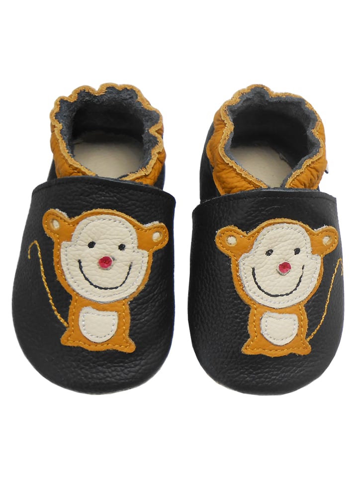 Yalion Baby Krabbelschuhe in Affe Schwarz günstig kaufen