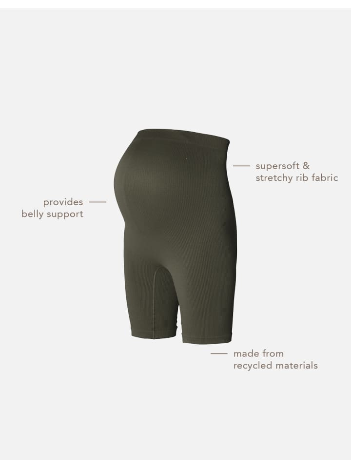 Noppies Umstandsshorts Biker Shorts Nais in Olive günstig kaufen
