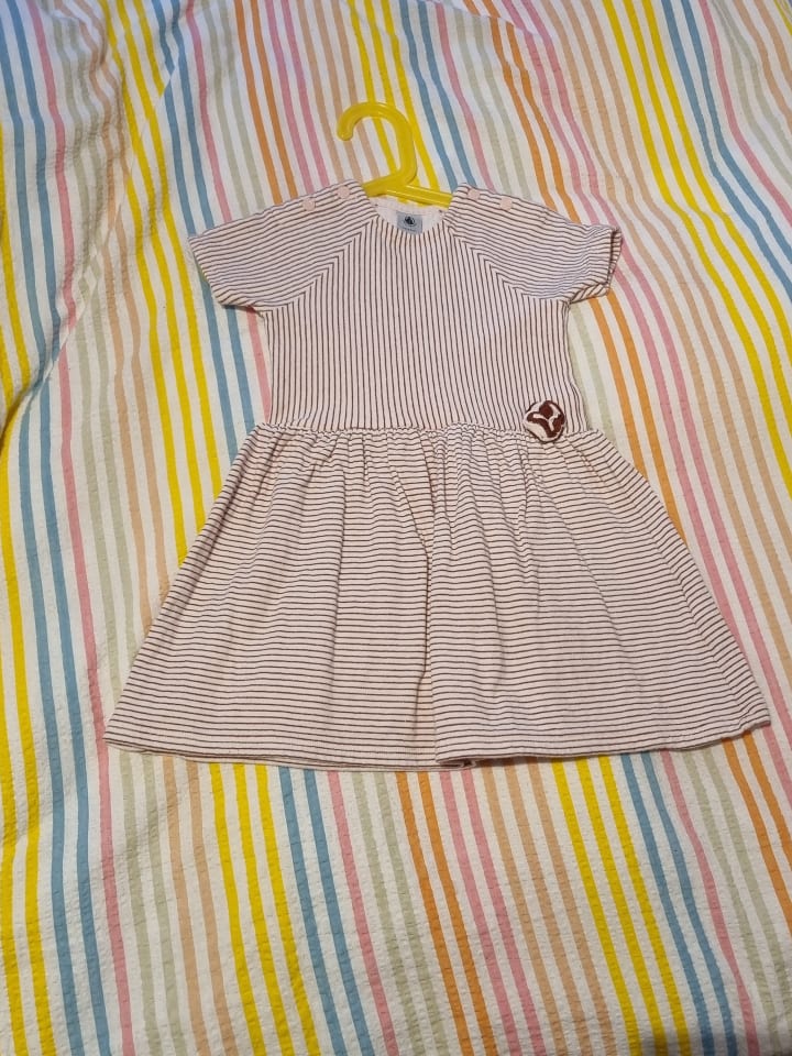 PETIT BATEAU Kleid in Rosa/ Rot günstig kaufen 92
