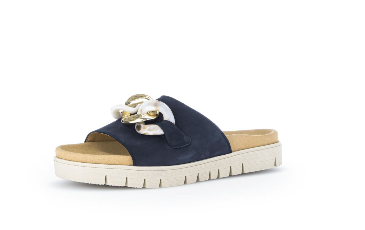 GABOR Sportliche Sandalen blau Gabor Fashion Pantoletten 23.743.16 blau