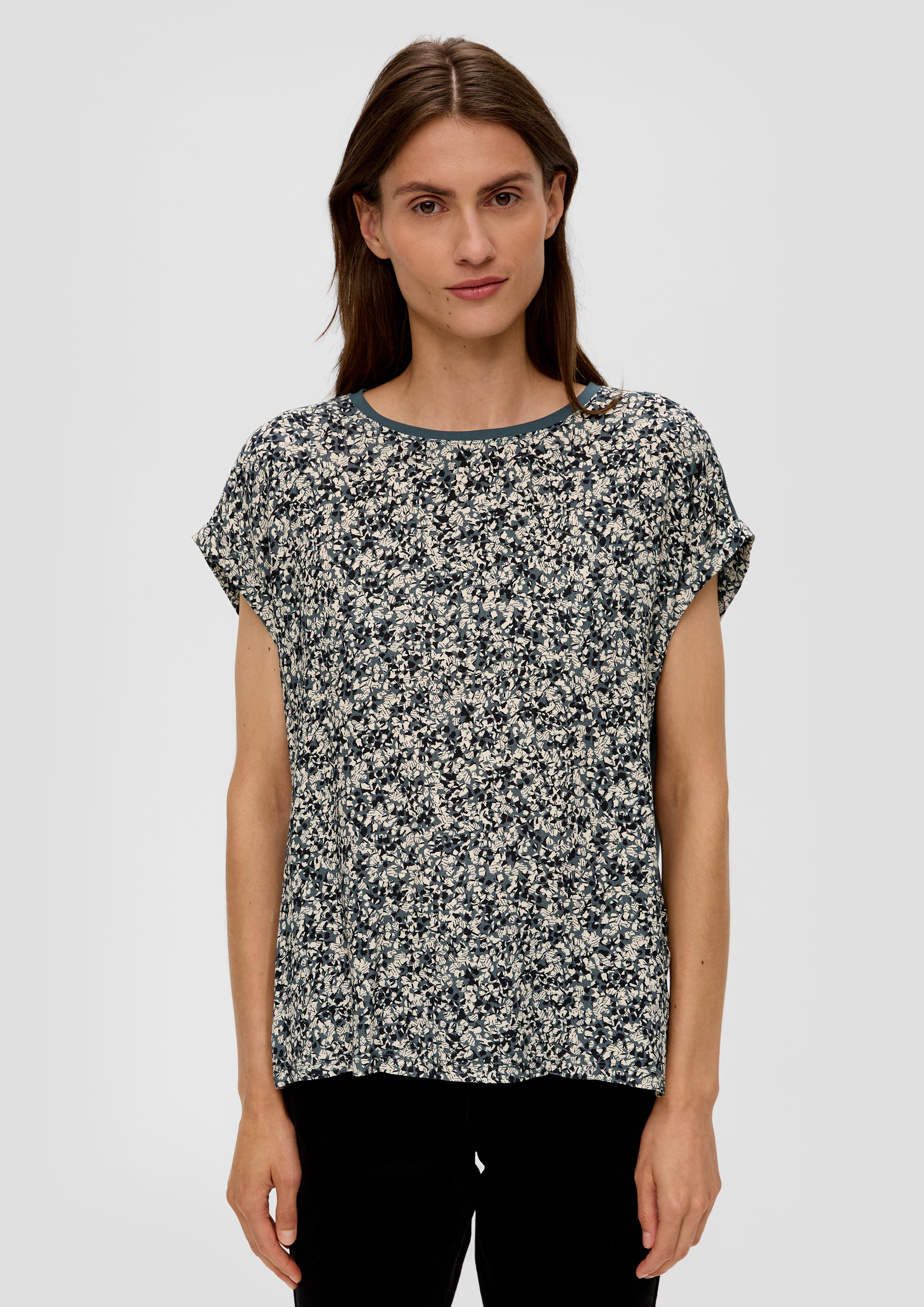 Streifenshirt aus Materialmix  2137236-79A6