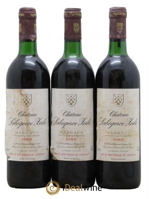 Château Labegorce Zédé Cru Bourgeois  1989 - Lot de 3 Bouteilles