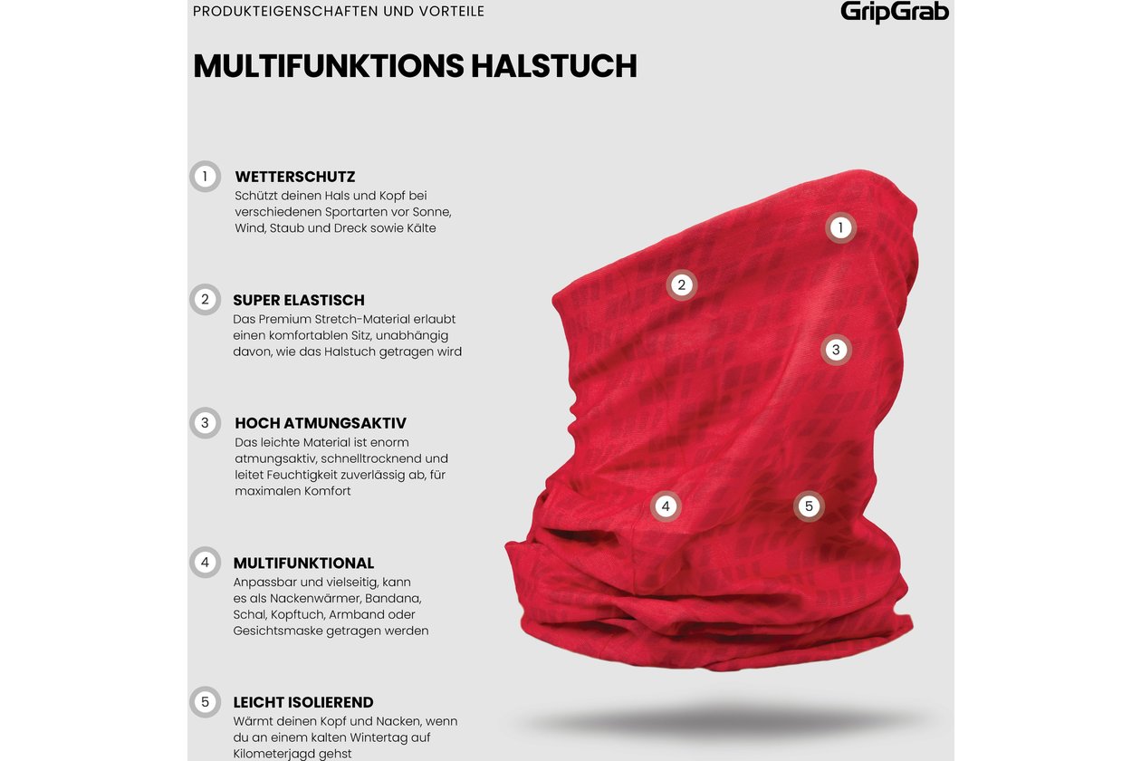GRIPGRAB Multifunctional Neck Warmer - 2023