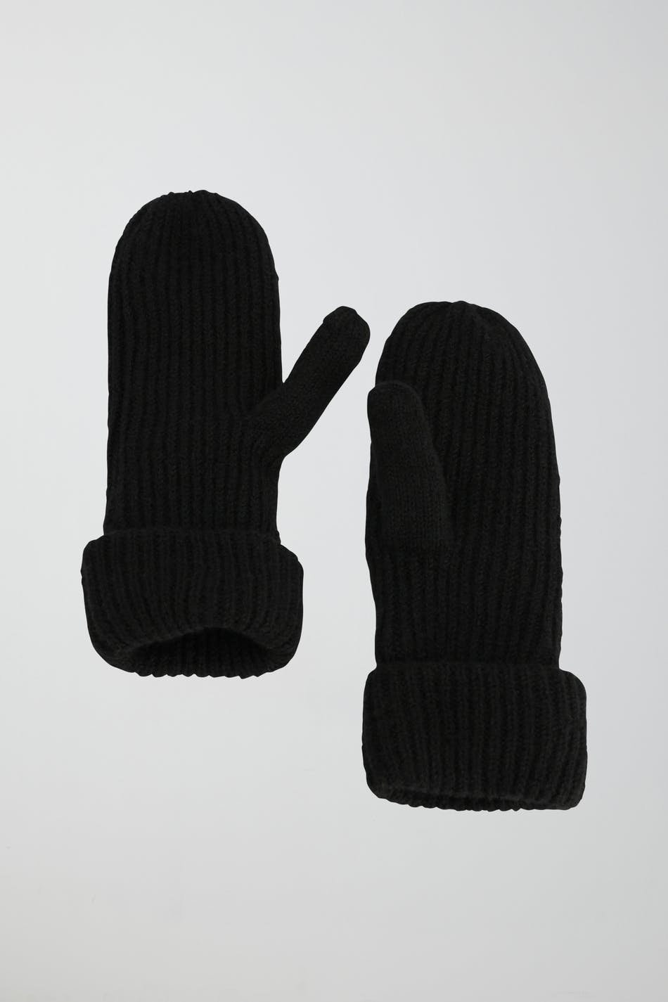 Rib mittens