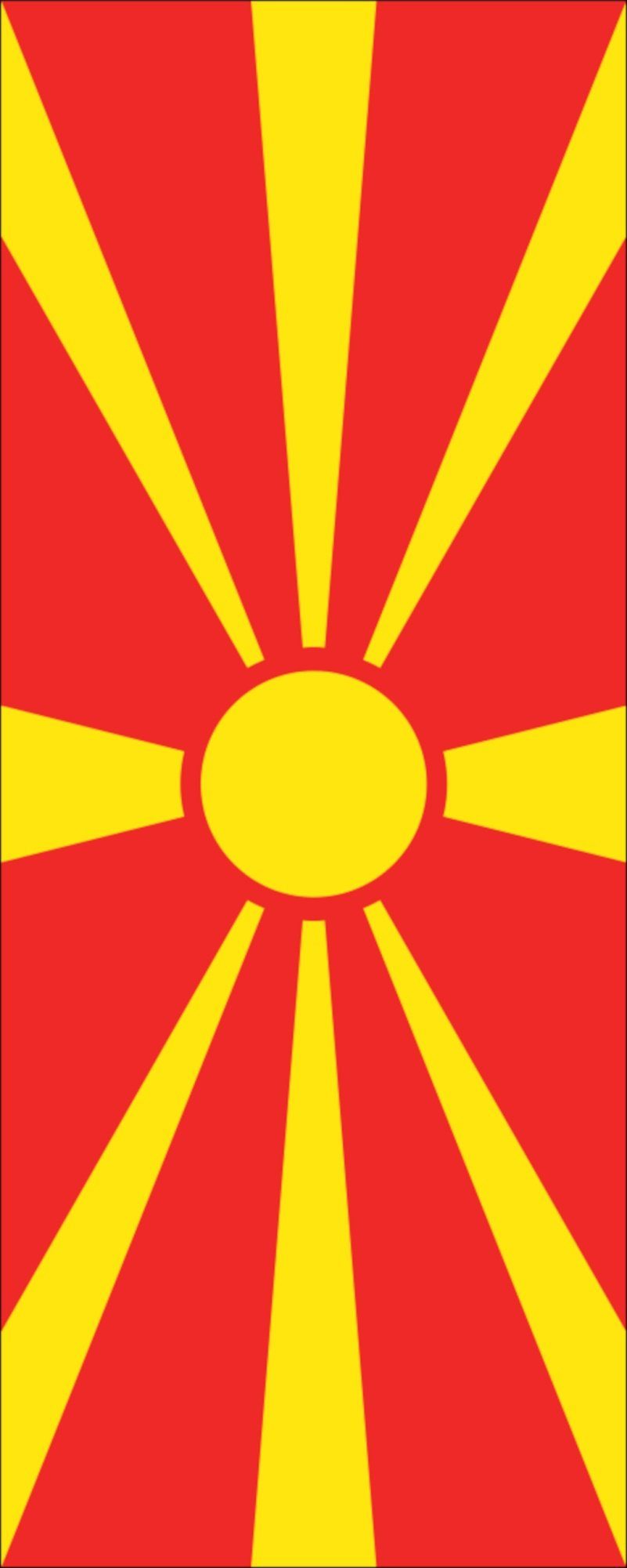 flaggenmeer Flagge Flagge Nordmazedonien 110 g/m² Hochformat