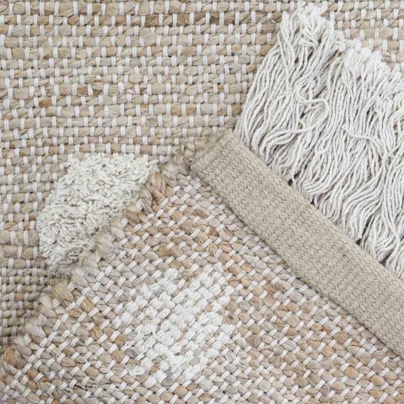 Tapis jute & coton 100x150cm NOP