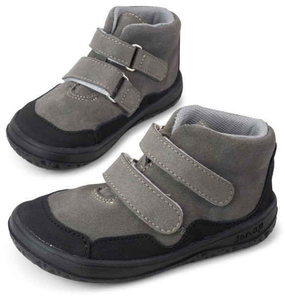 Jonap slim ~ Bella MidCut Klettschuh Leder ~ Grey