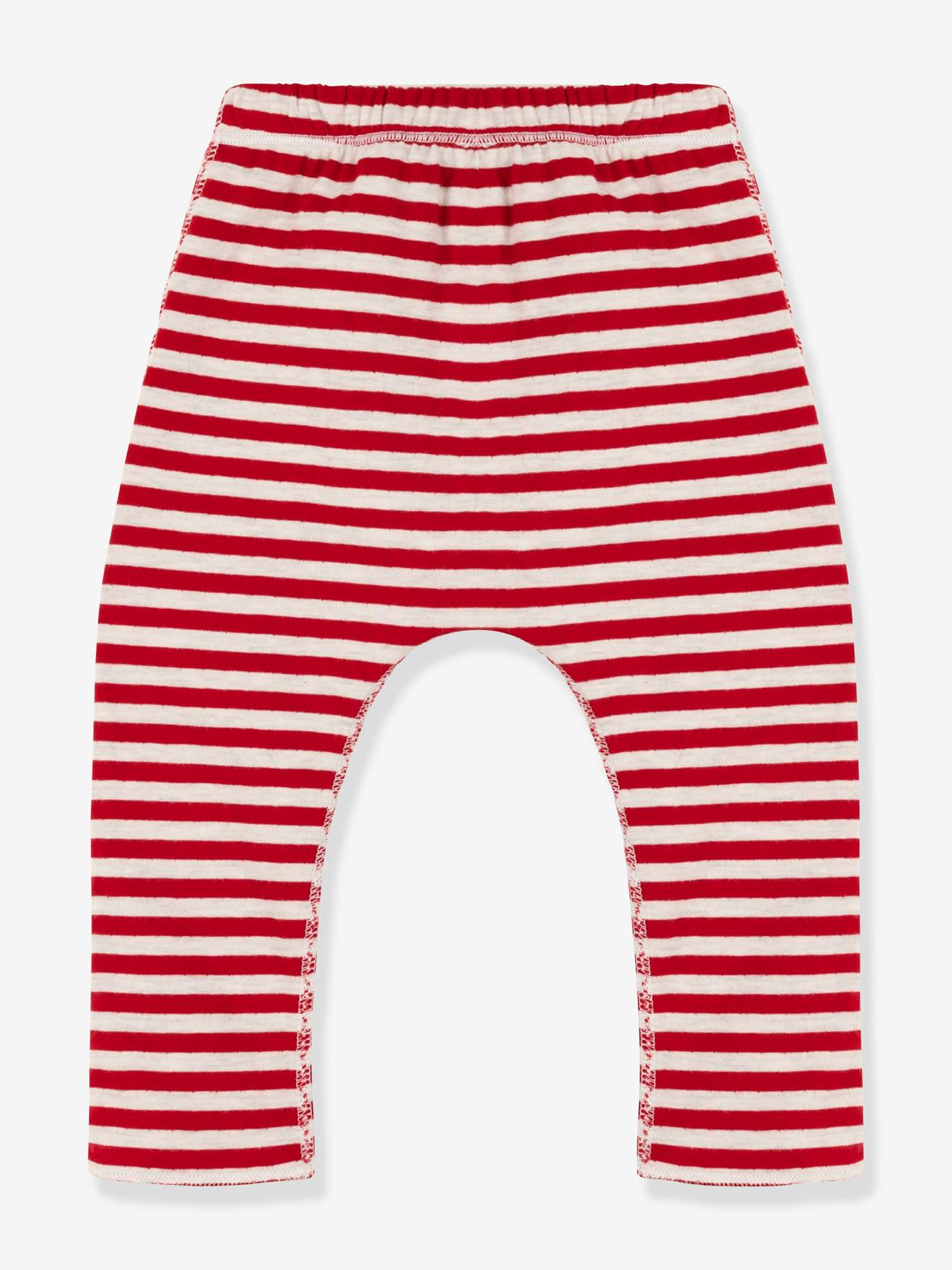 Petit Bateau Wattierte Baby Ringelhose PETIT BATEAU - rot