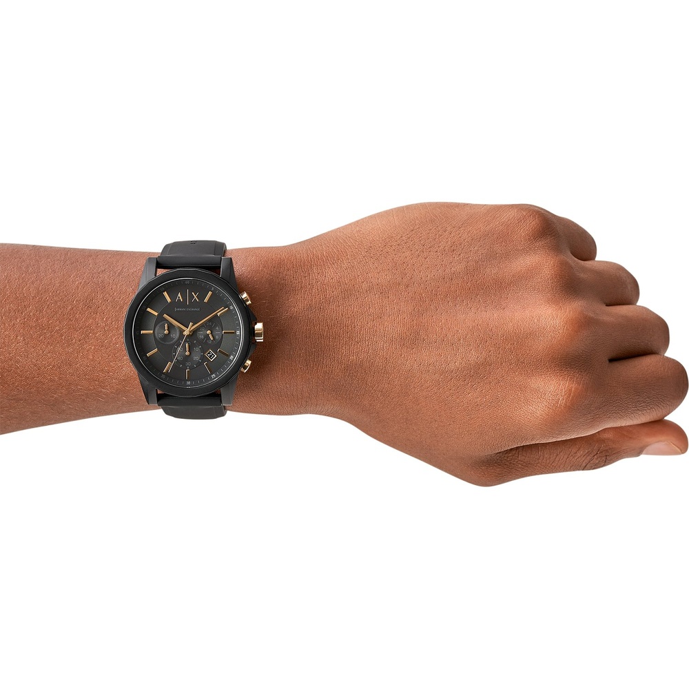Armani Exchange Chronographe Caoutchouc Montre