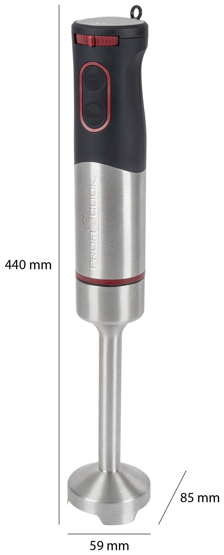 ProfiCook Stabmixer PC-SMS 1226 inox, 1000 W