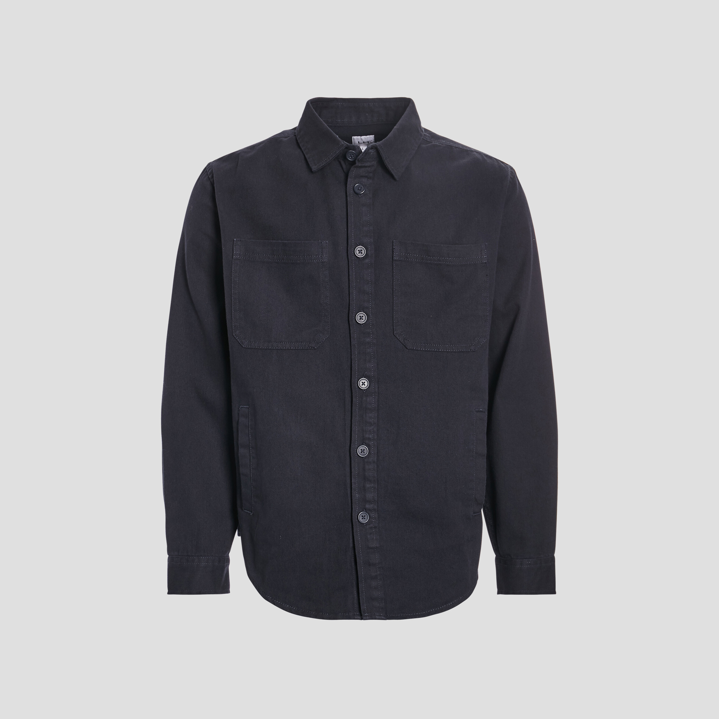Chemise avec deux poches plaquées bleu marine homme | La Halle
