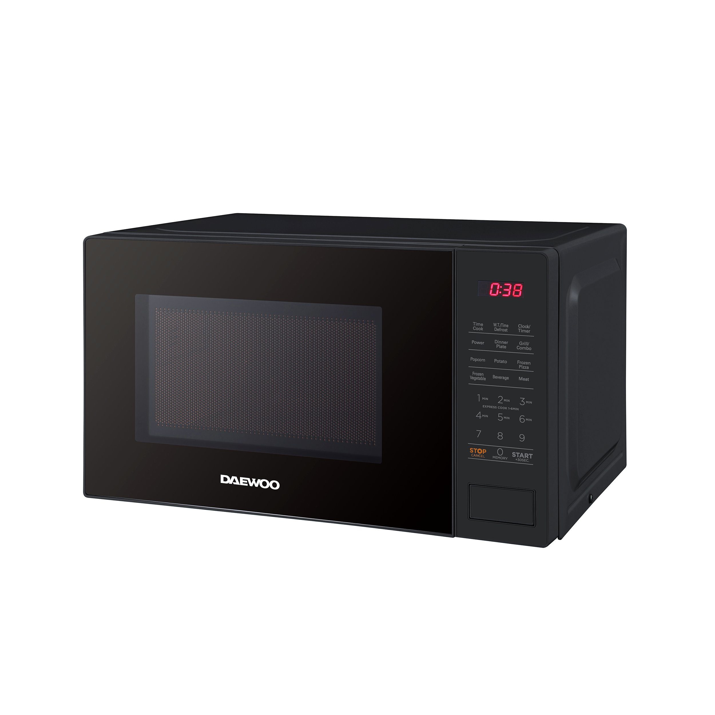 Daewoo Mikrowelle MMF0G20T3B001, Grill und Mikrowelle, 20 l, 2in1 Mikrowelle, 700 W, 1100 W Grill, 5 Leistungsstufen, 8 Auto-Menüs